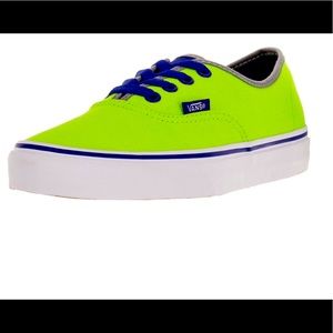 Van’s neon green blue Women’s size 9